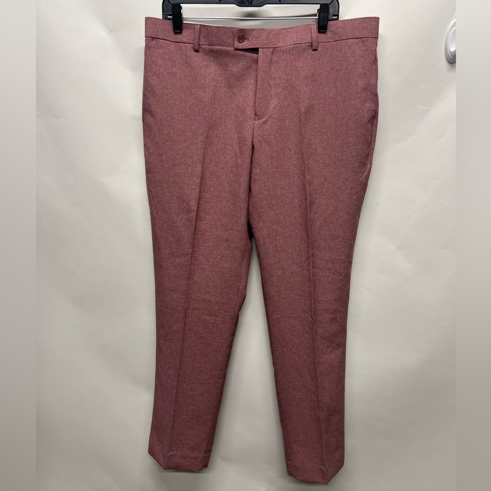 Victorio Couture Slim Fit Poplin Dress Pants Size 36W